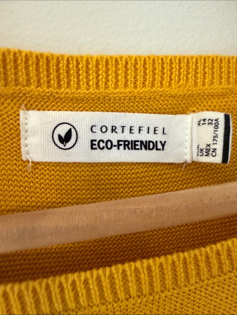 Cortefiel Women’s Mustard Short-Sleeve Knit Top - Picture 3 of 6